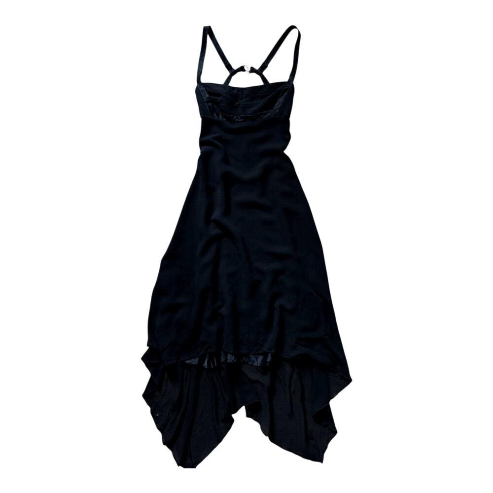 Max Mara Pianoforte Asymmetric Black Dress | Size 10
